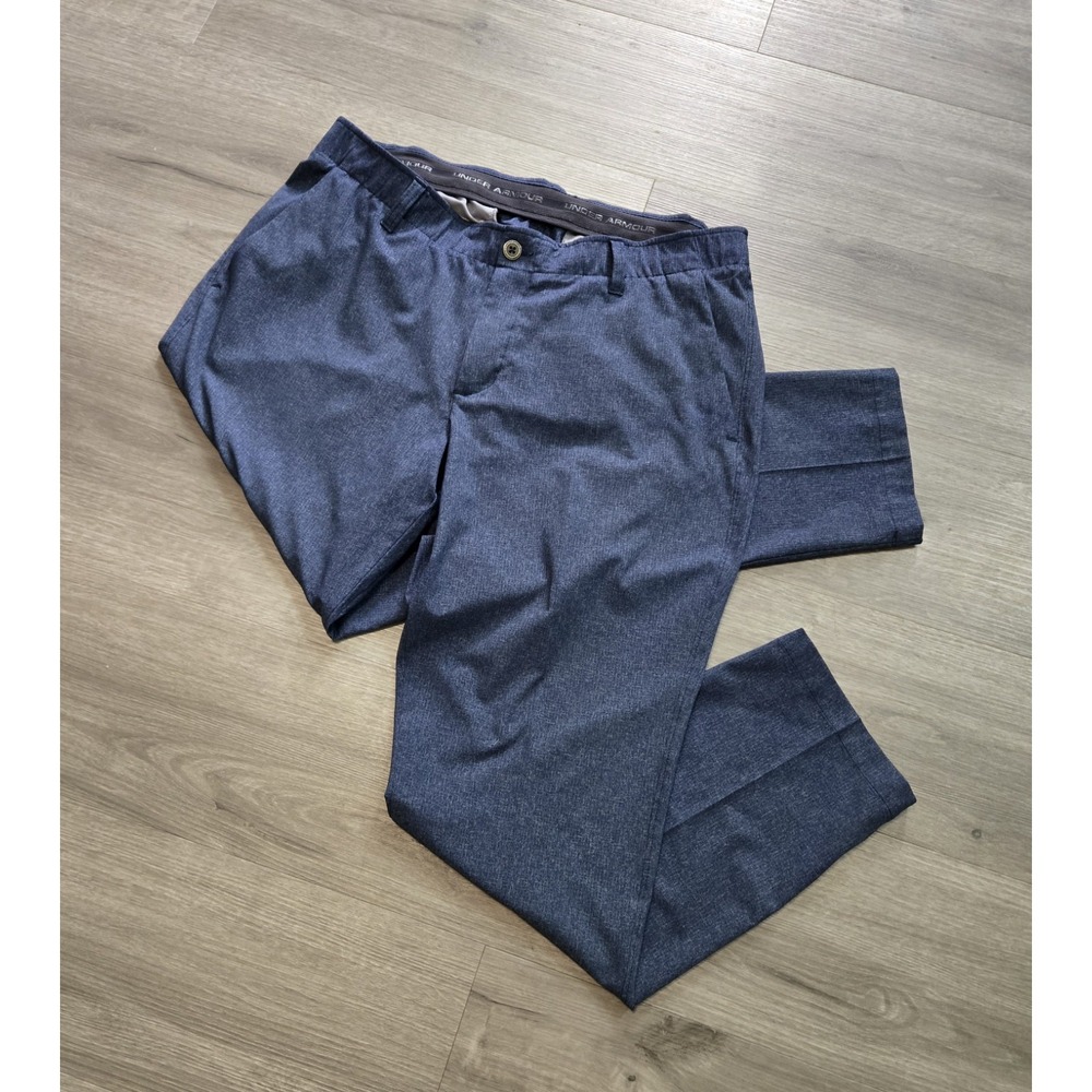 Under Armour Matchplay Golf Pants Mens 38x30 Blue Heather Performance Trousers
